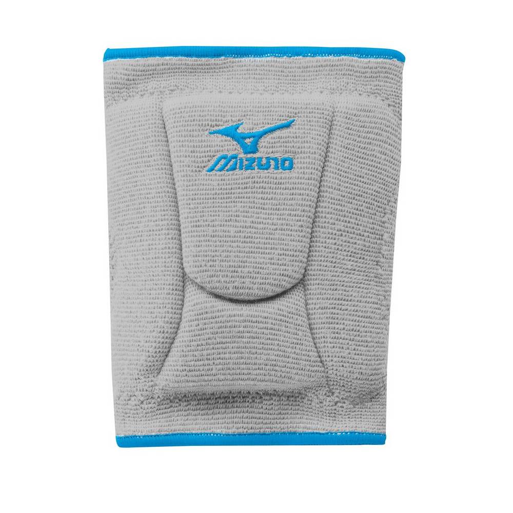 Mizuno Men's LR6 Highlighter Volleyball Knee Pads Grey/Blue (480119-WTG)